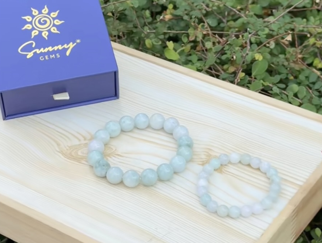 Chuỗi ngọc Cẩm Thạch đôi thu hút tài lộc - Tăng cường vận may và sức khỏe