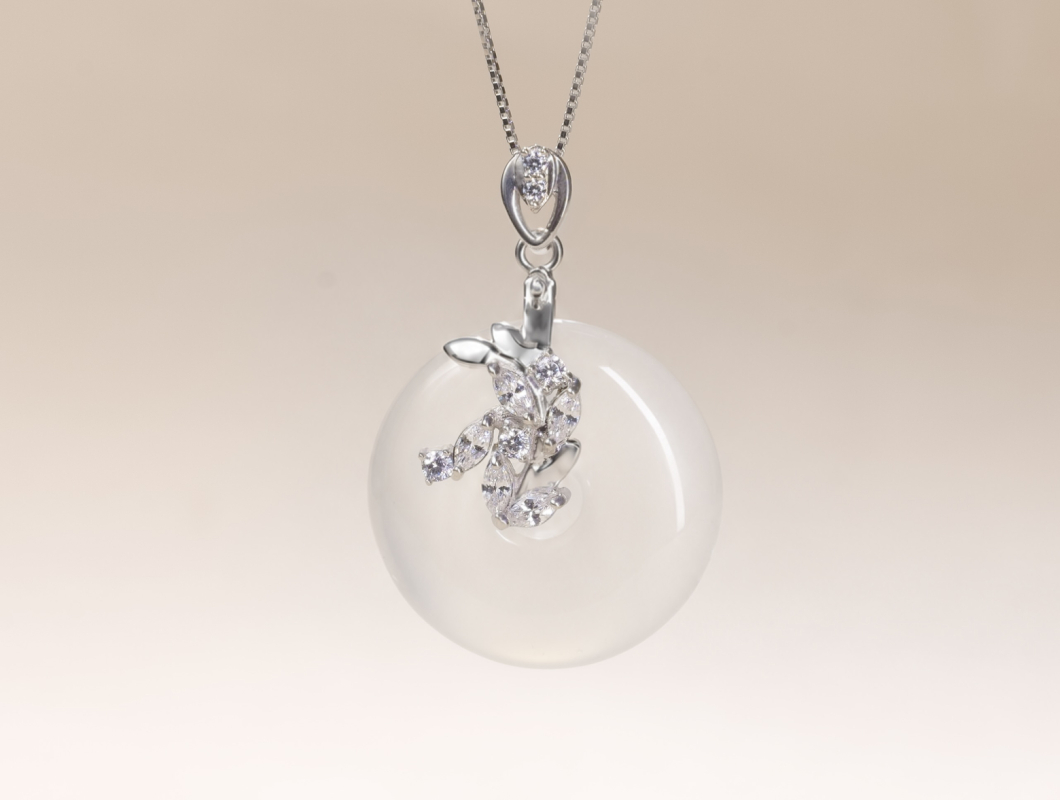 Dây Chuyền Bạc Mã Não Floral Moon: "Nhánh Lá Dưới Ánh Trăng" Đong Đầy Bình An Từ Sunny Gems
