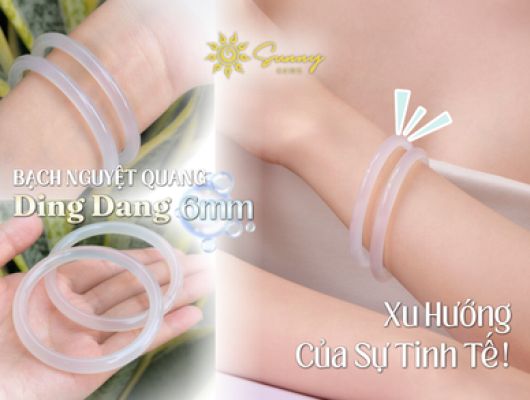 Vòng Mã Não Bạch Nguyệt Quang Ding Dang: Khí Chất Thanh Tao Trong Từng Chuyển Động