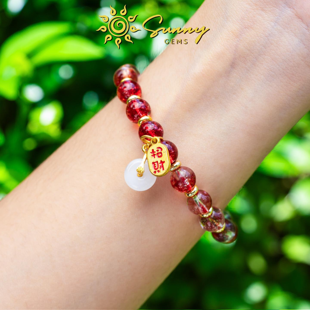 Vòng Tay Đá Ưu Linh Fantasy - Đỏ