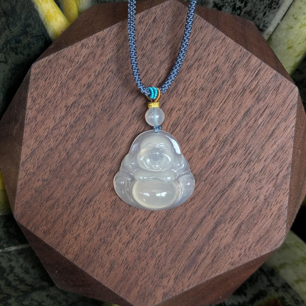 Dây Chuyền Phật Di Lặc Đá Chalcedony (Mã Não)