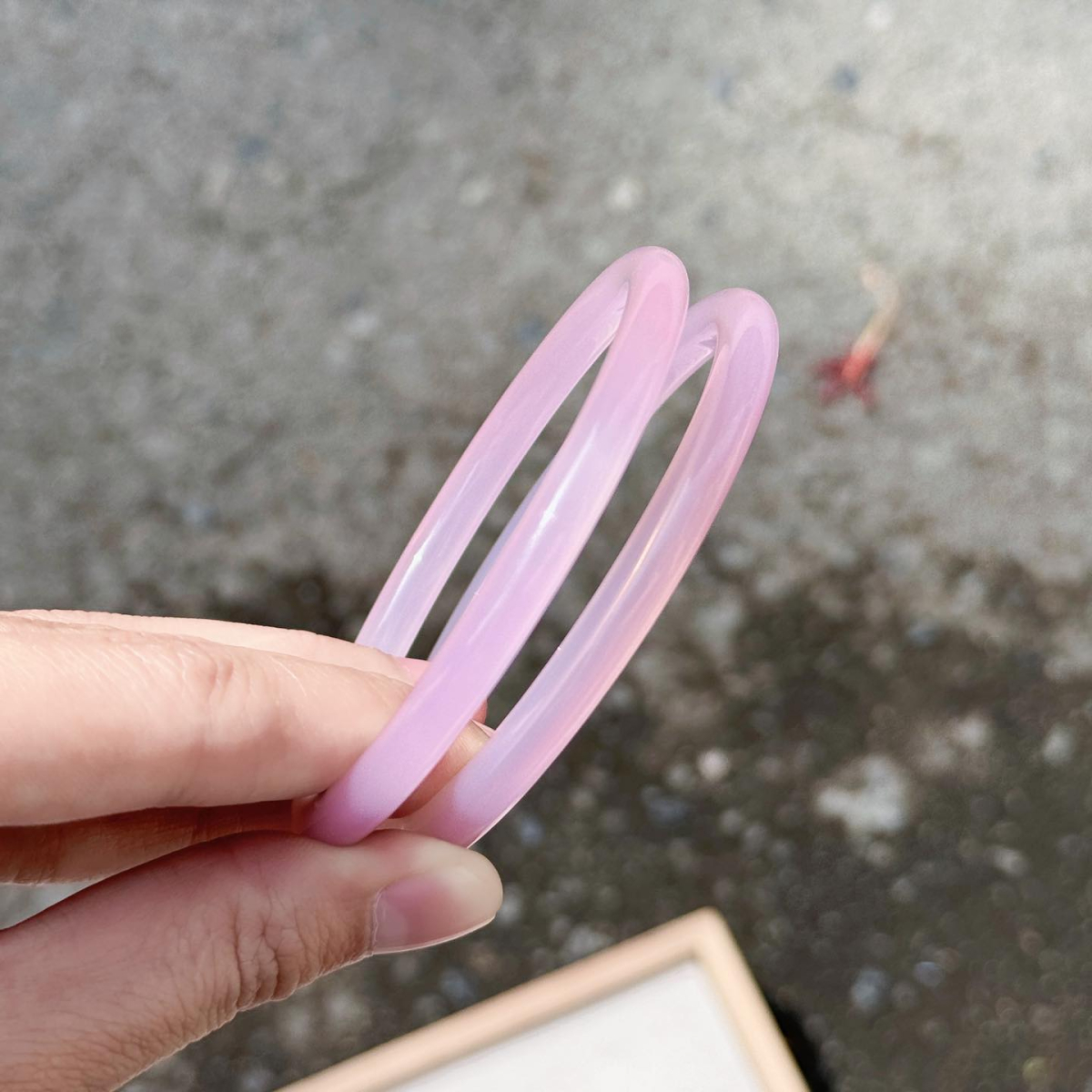 Vòng Đá Bạch Nguyệt Quang 6mm Hồng