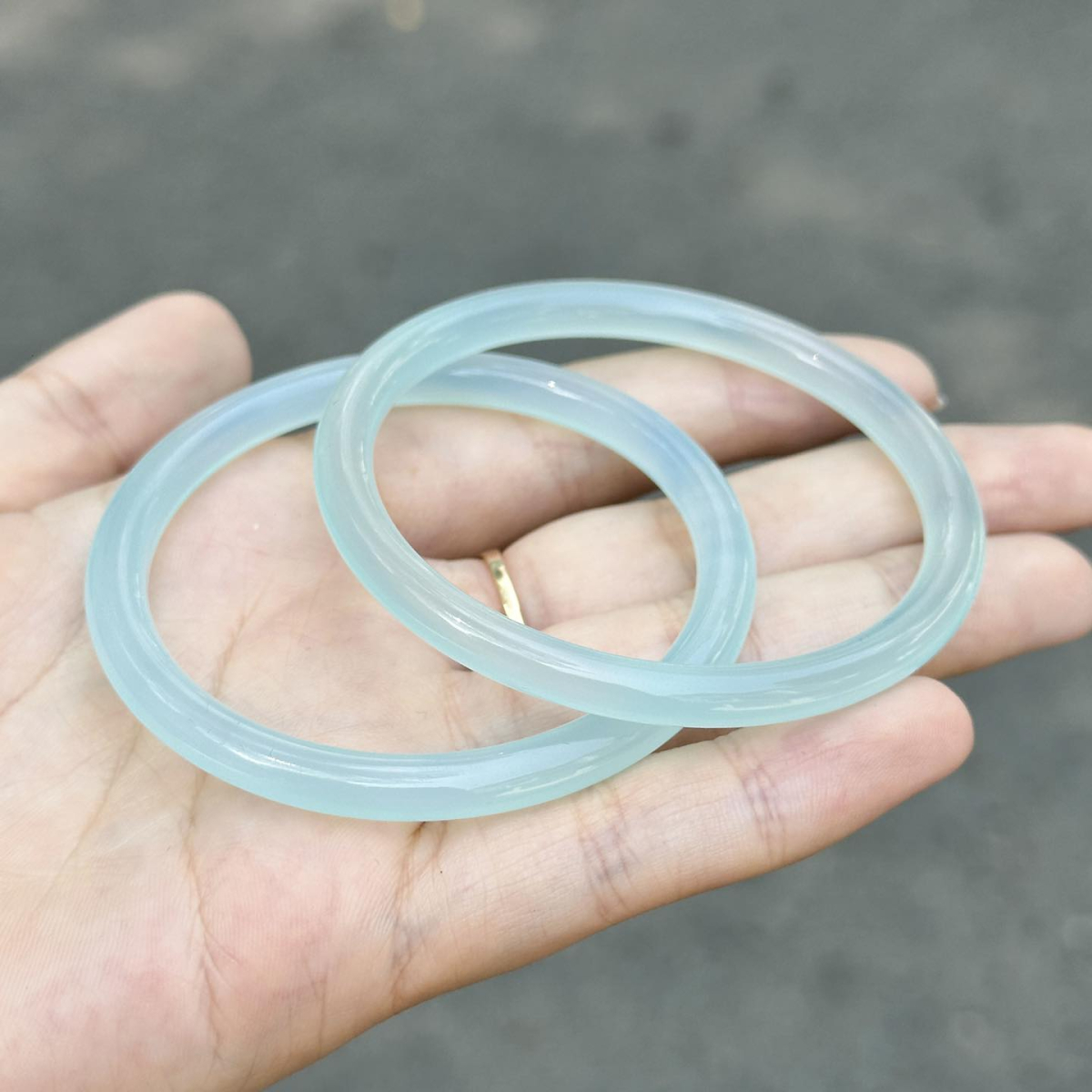 Vòng Đá Bạch Nguyệt Quang 6mm Xanh Dương