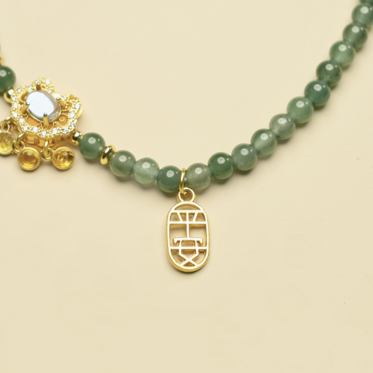 Dây Chuỗi Lam Ngọc Cẩm Thạch 108 Hạt - Như Ý