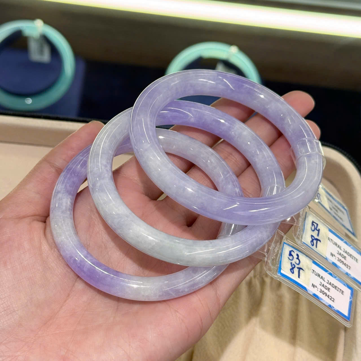 Vòng Ngọc Cẩm Thạch Type B - Tím 