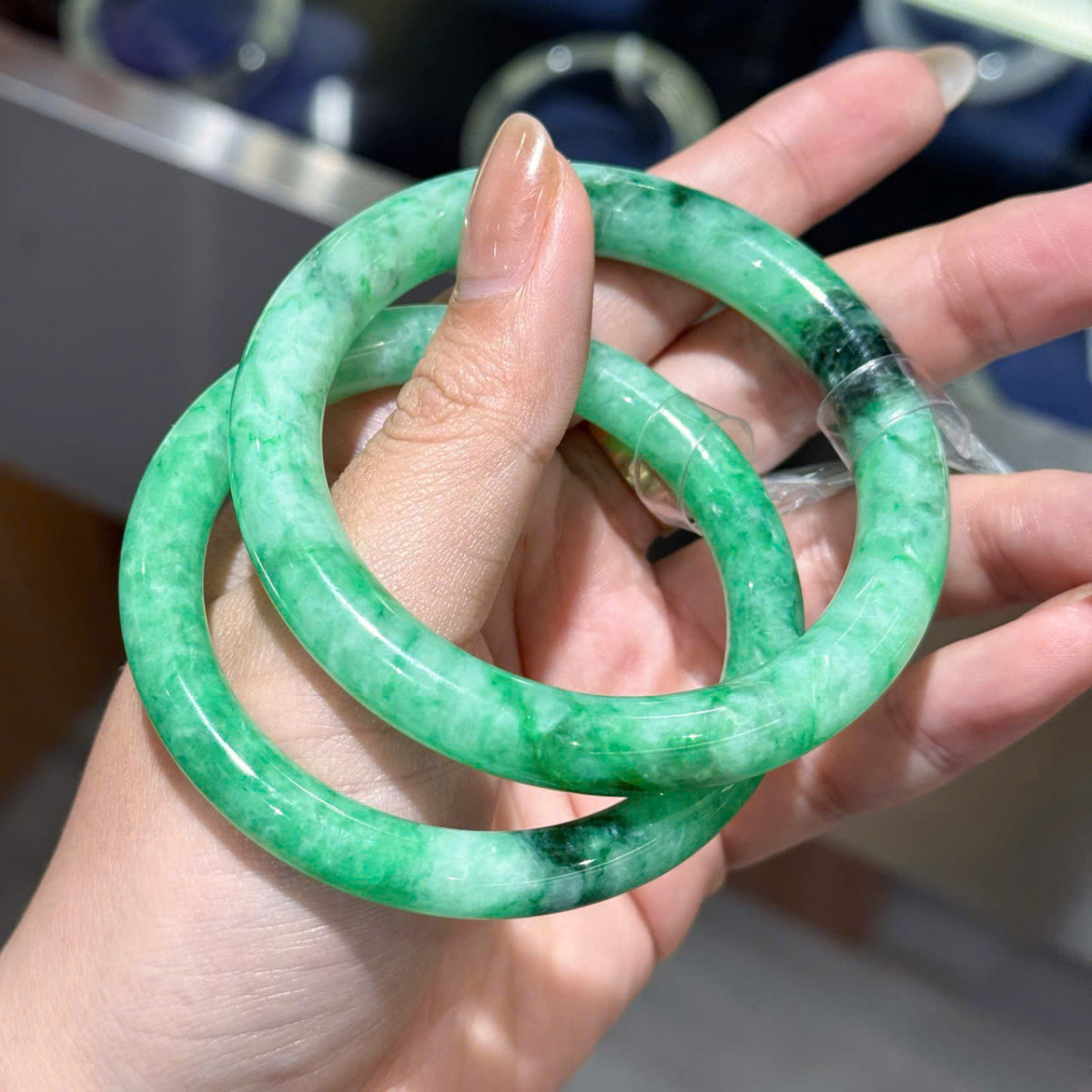 Vòng Ngọc Cẩm Thạch Type B - Xanh Cay