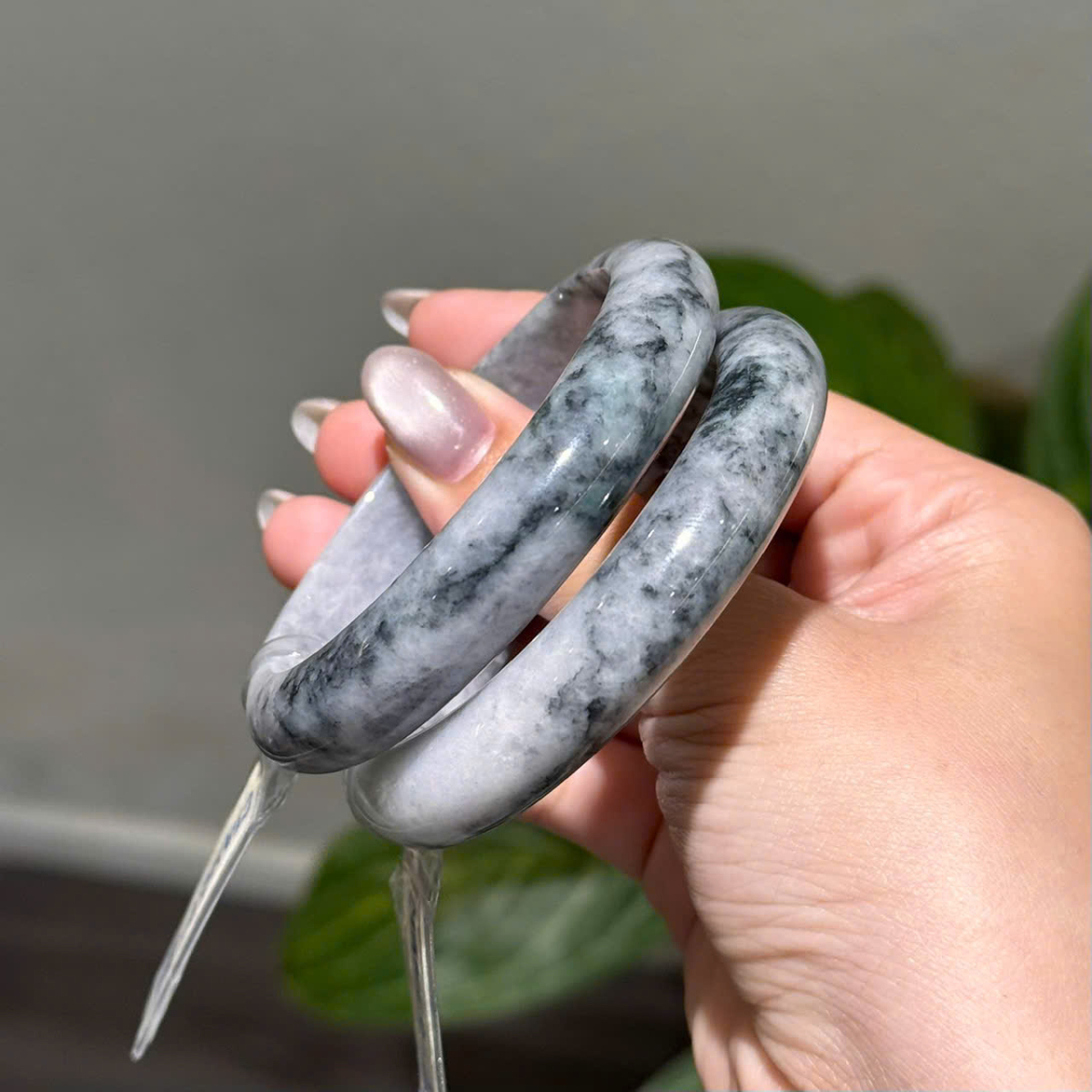 Vòng Ngọc Cẩm Thạch Type A - Gà Đen