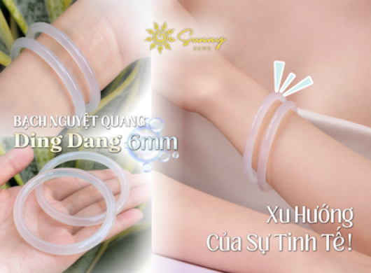 Vòng Mã Não Bạch Nguyệt Quang Ding Dang: Khí Chất Thanh Tao Trong Từng Chuyển Động