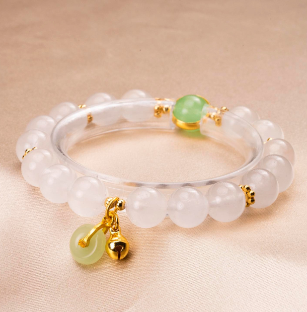 Dây Chuỗi Đá Mã Não Magical - Trắng Xanh Lá Dây Chuỗi Đá Mã Não Magical - Trắng Xanh Lá