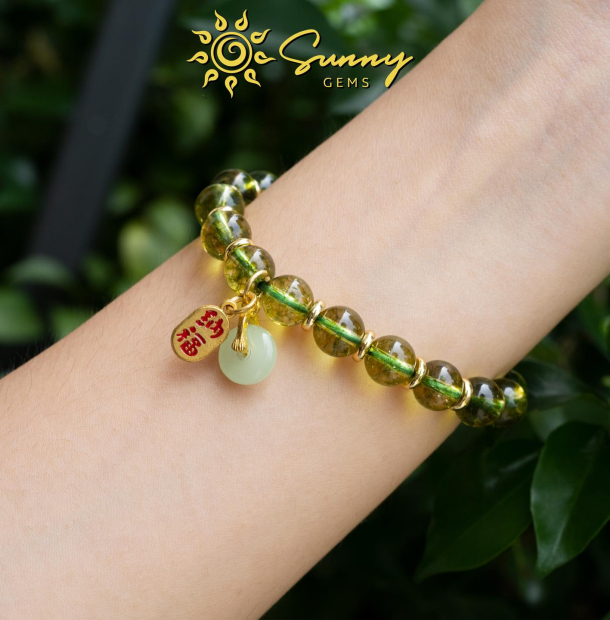 Vòng Tay Đá Ưu Linh Fantasy - Xanh Lá Mạ Vòng Tay Đá Ưu Linh Fantasy - Xanh Lá Mạ