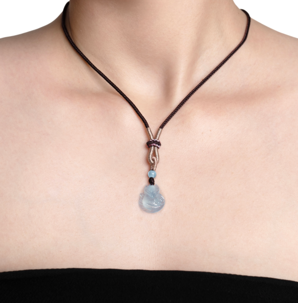 Dây Chuyền Đá Aquamarine - Hồ Ly Nhỏ