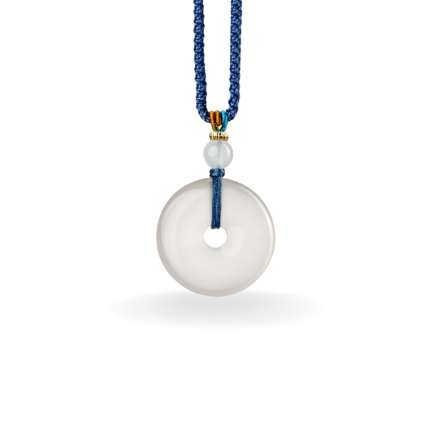 Dây Chuyền Đồng Điếu Đá Chalcedony (Mã Não)