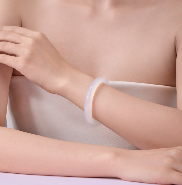 Vòng Đá Bạch Nguyệt Quang 11mm Trắng Vòng Đá Bạch Nguyệt Quang 11mm Trắng