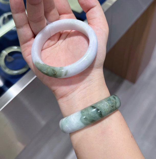 Vòng Ngọc Cẩm Thạch Type A - Xanh Cọ